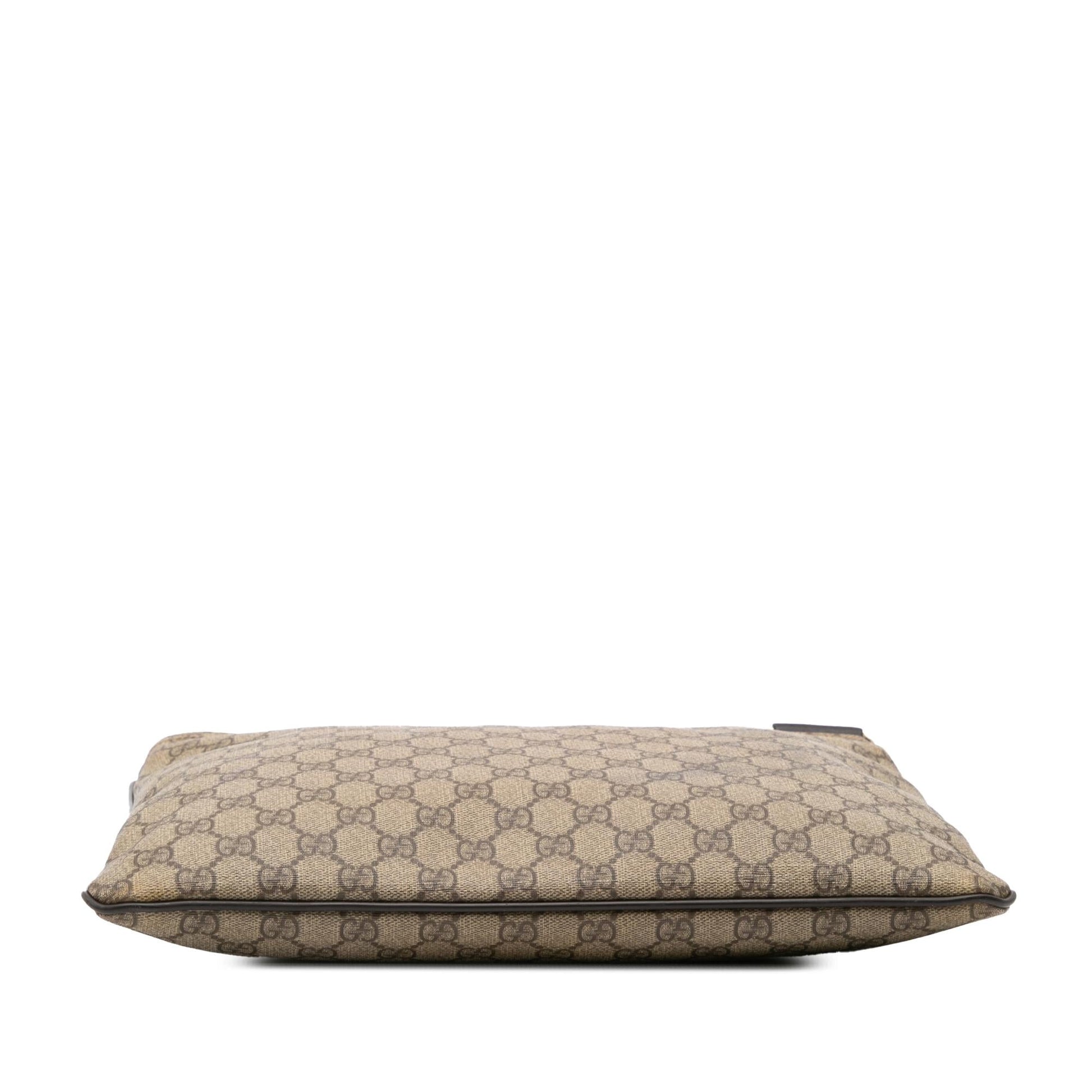Gucci GG Supreme Canvas Calf Brown Crossbody Bag Crossbody 5