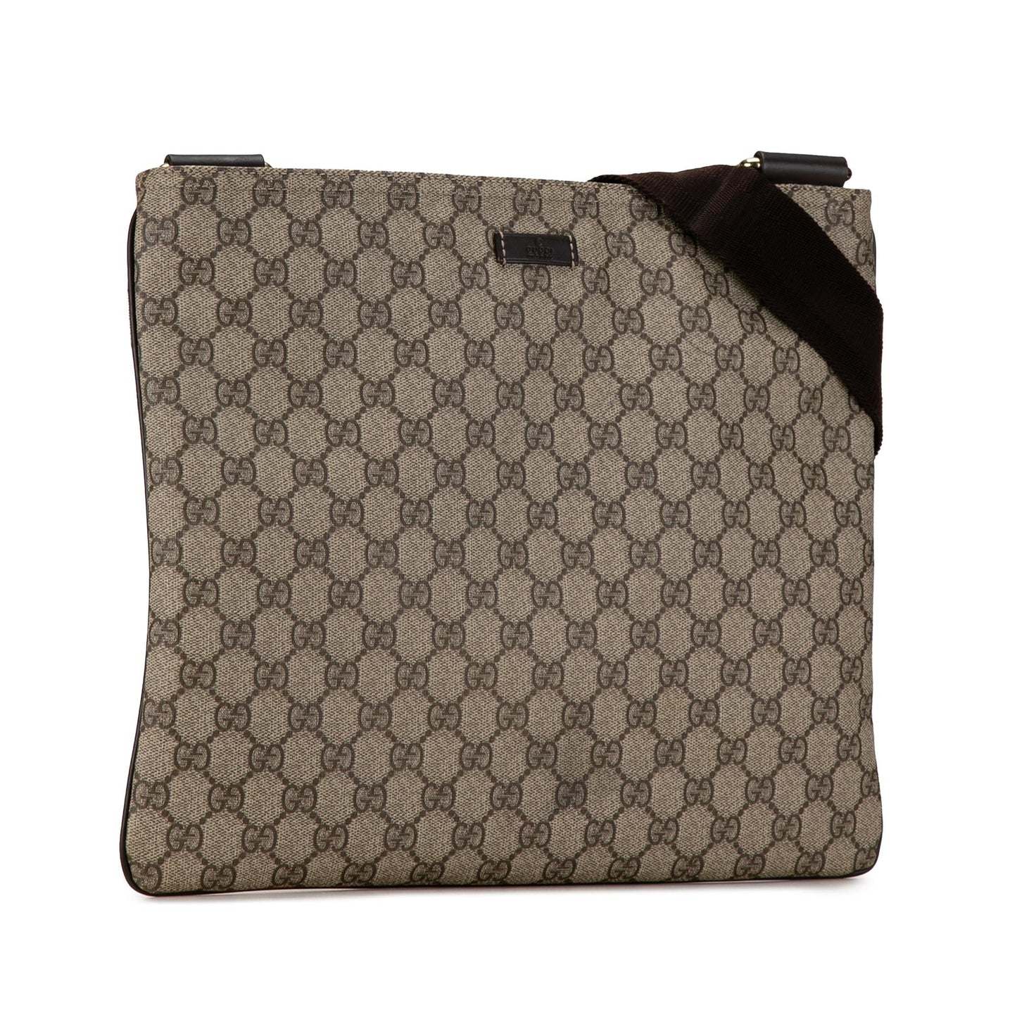 Gucci GG Supreme Canvas Calf Brown Crossbody Bag Crossbody 14
