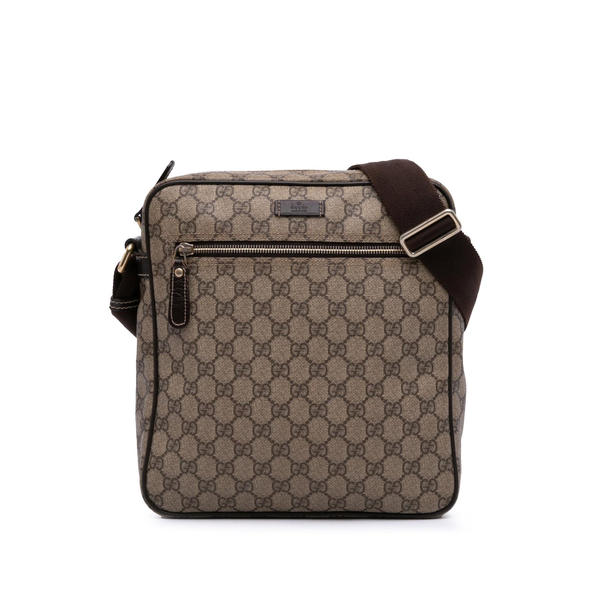 Gucci GG Supreme Canvas Brown Crossbody Bag Crossbody 20