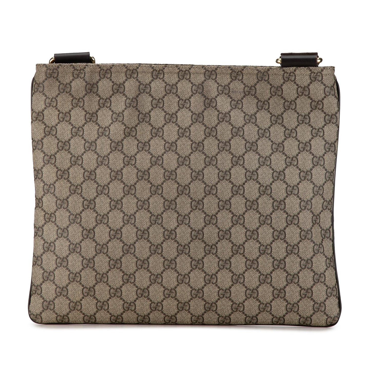 Gucci GG Supreme Canvas Calf Brown Crossbody Bag Crossbody 25