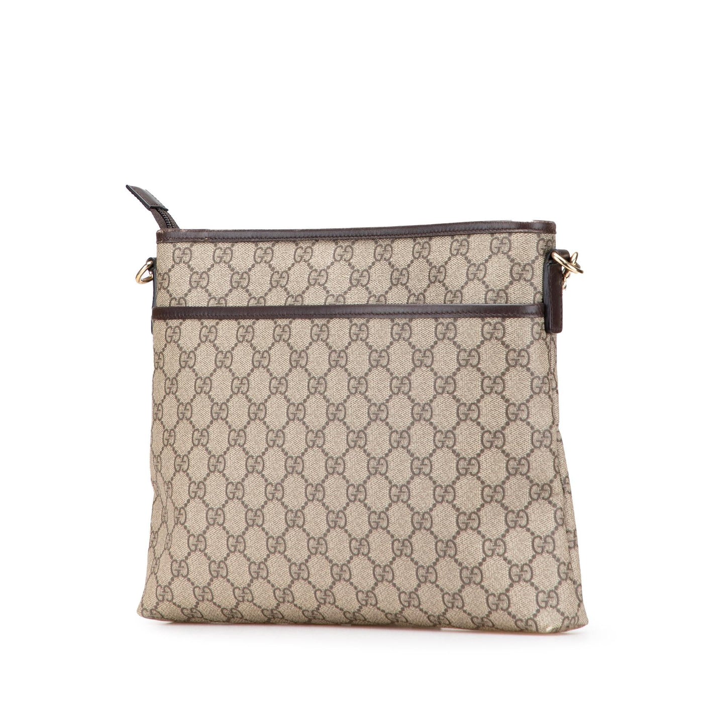 Gucci GG Supreme Canvas Calf Brown Crossbody Bag Crossbody 29