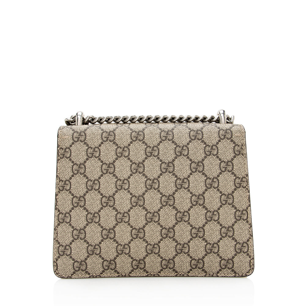 Gucci GG Supreme Dionysus SHF Canvas Suede Beige Mini Crossbody Bag