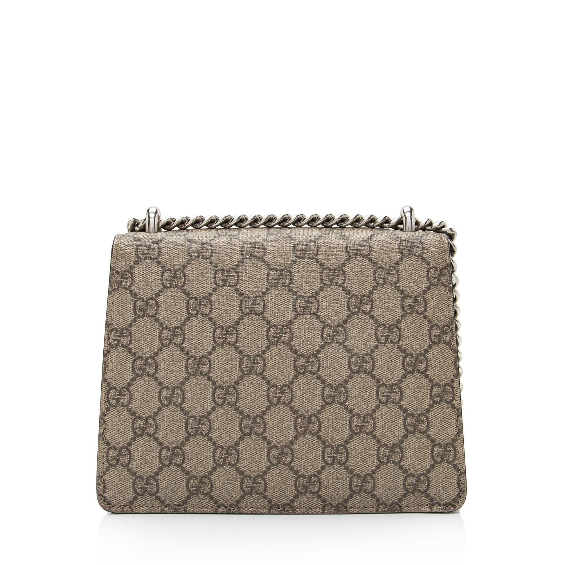 Gucci GG Supreme Dionysus SHF-NgiNGX Canvas Suede Black Beige Crossbody Bag