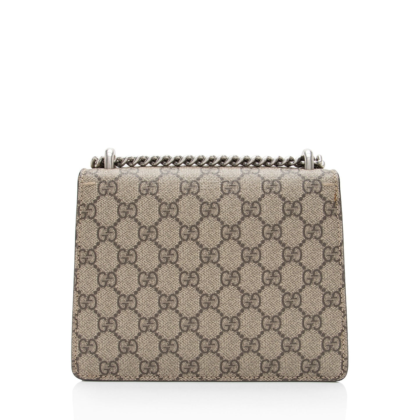 Gucci GG Supreme Dionysus Canvas Suede Beige Red Crossbody Bag