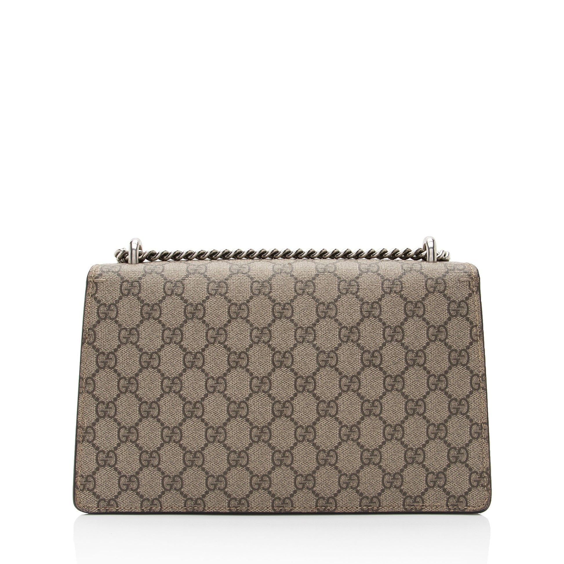Gucci GG Supreme Dionysus SHF-pcVfH1 Canvas Suede Beige Red Shoulder Bag