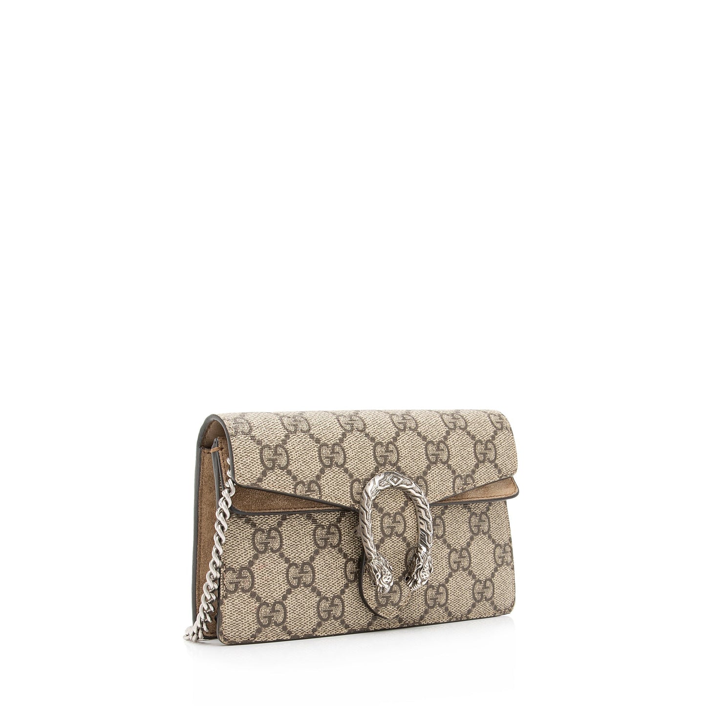 Gucci GG Supreme Dionysus Super SHF Canvas Suede Brown Mini Crossbody Bag
