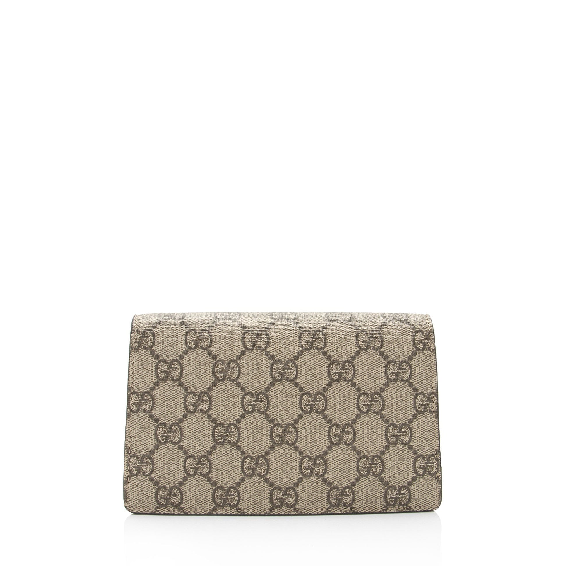 Gucci GG Supreme Dionysus Super SHF-DMxT6L Canvas Suede Brown Mini Crossbody Bag