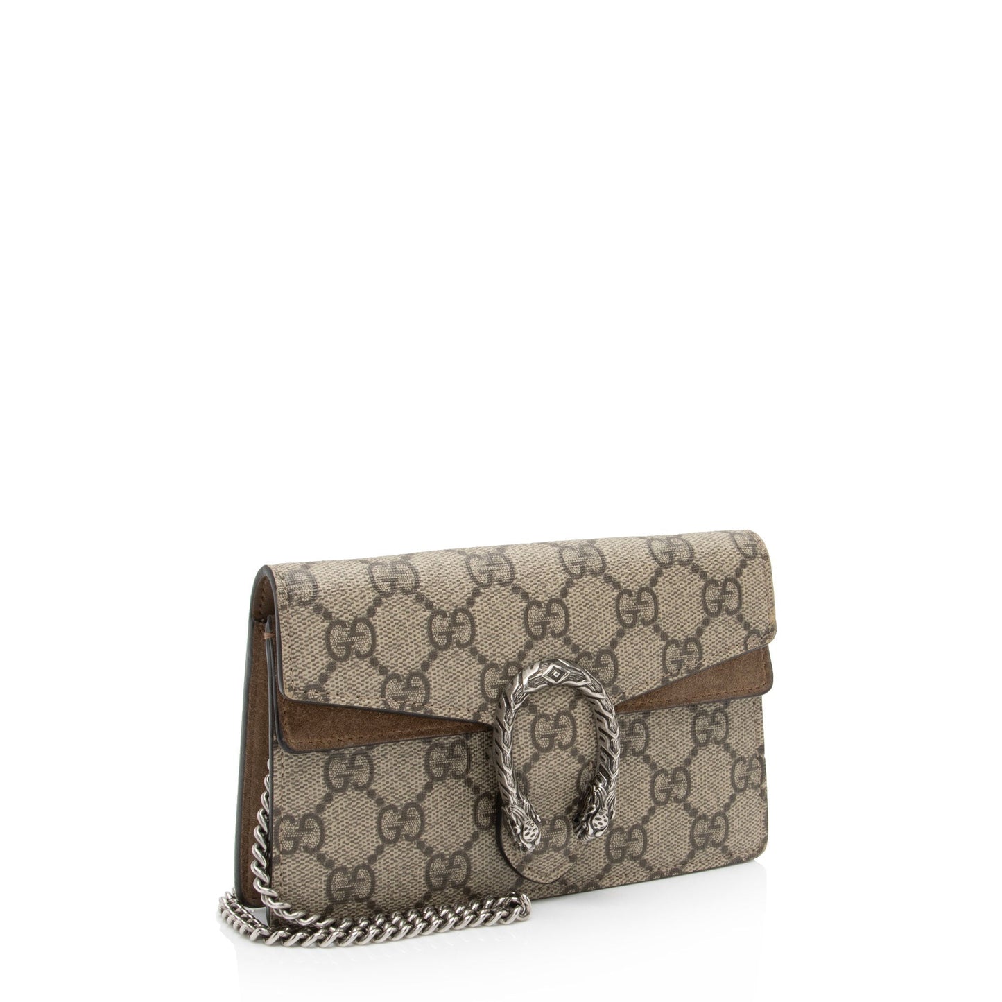 Gucci GG Supreme Dionysus Super SHF-vRwODy Canvas Suede Brown Mini Crossbody Bag
