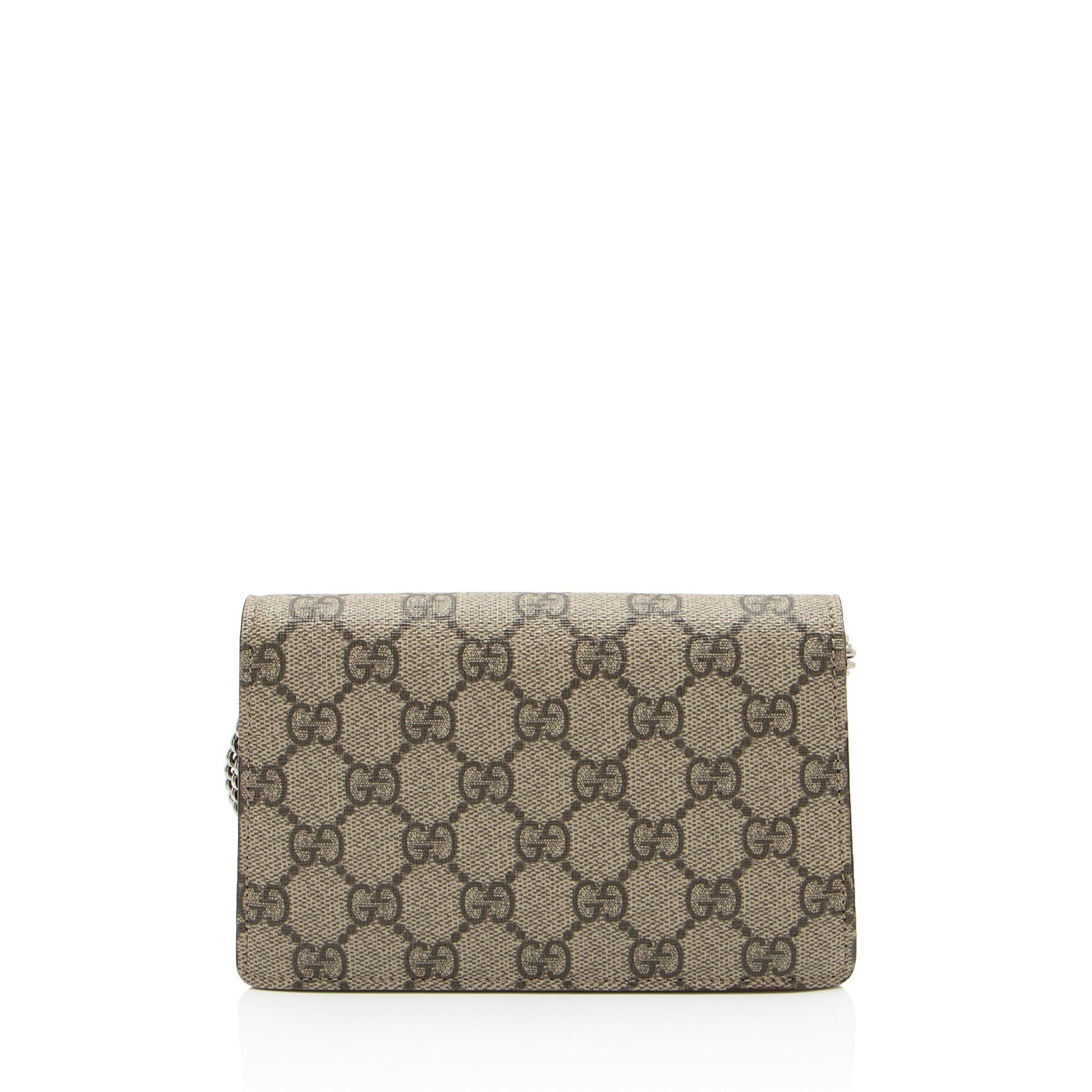 Gucci GG Supreme Dionysus Super SHF-col3Sm Canvas Suede Brown Mini Crossbody Bag