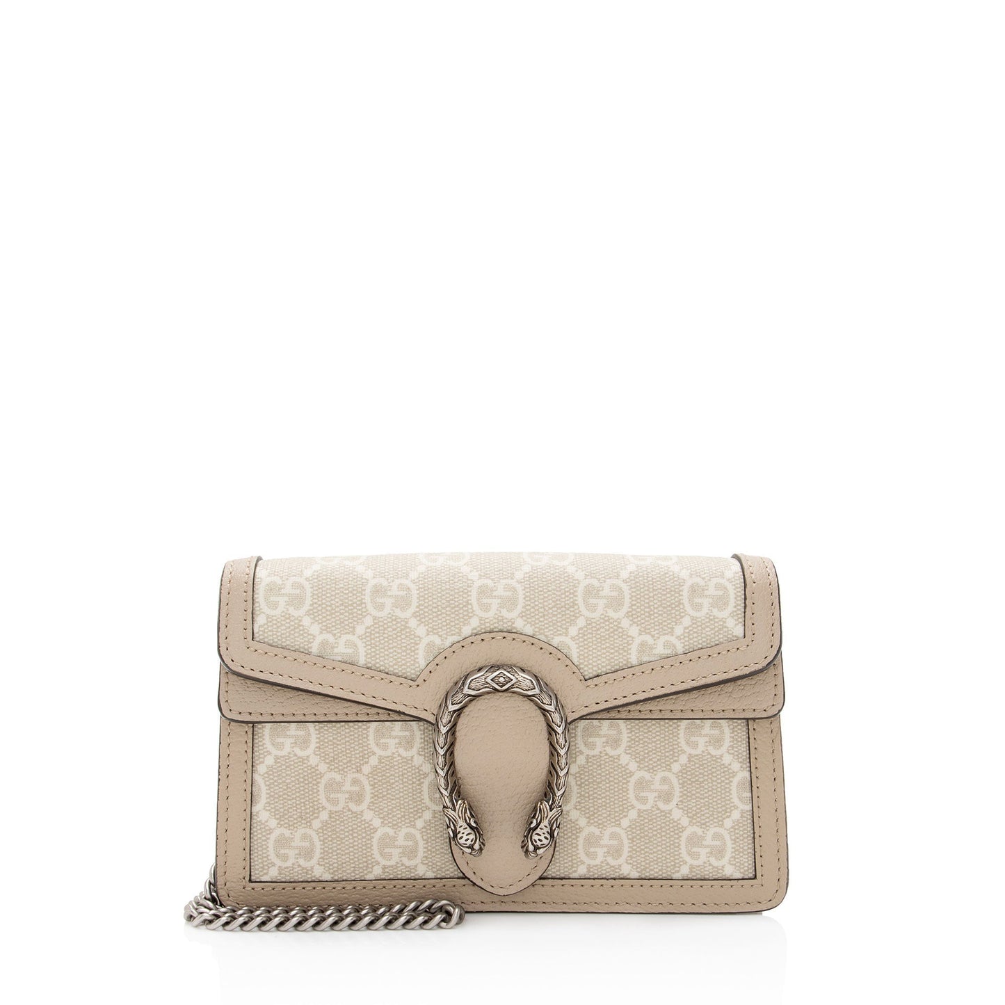 Gucci GG Supreme Dionysus Super SHF-keW88s Leather Canvas Beige Mini Crossbody Bag