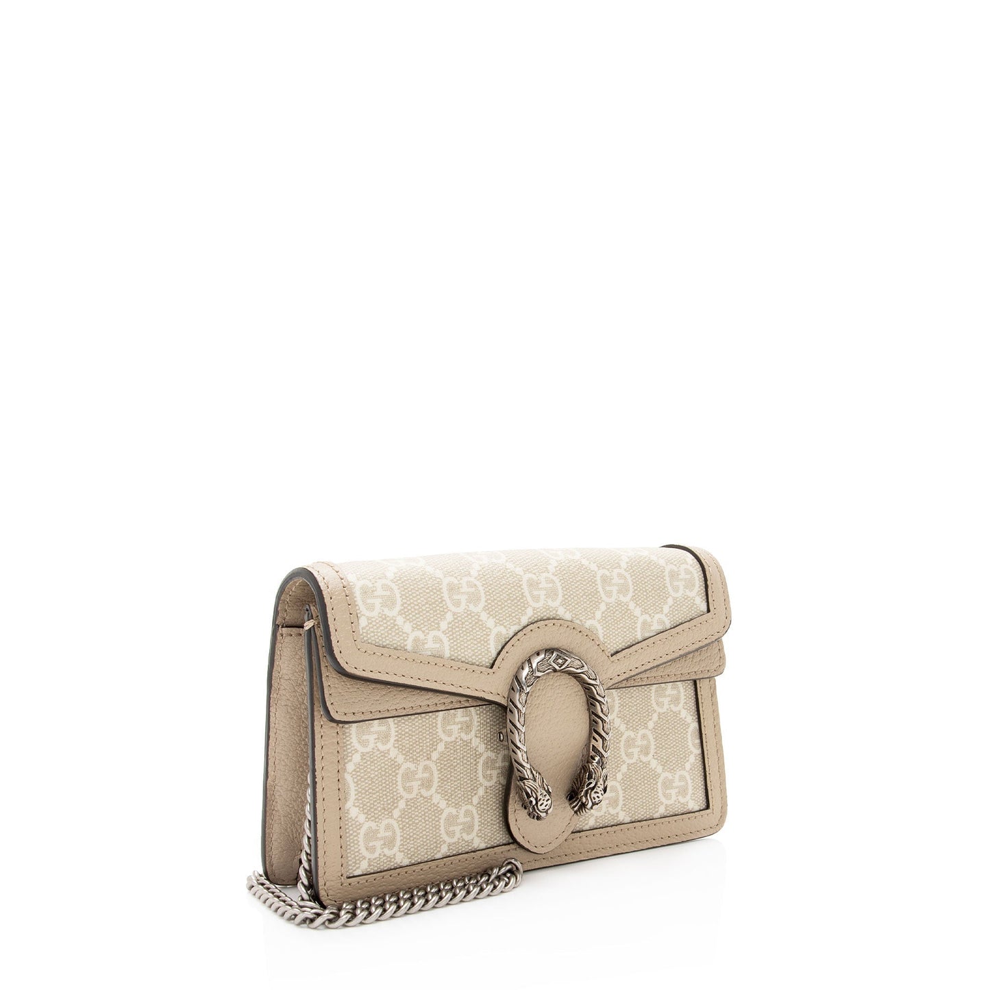 Gucci GG Supreme Dionysus Super SHF-keW88s Leather Canvas Beige Mini Crossbody Bag