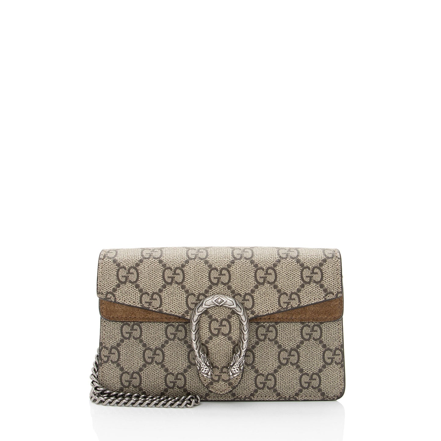 Gucci GG Supreme Dionysus Super SHF-tAmf4H Canvas Suede Brown Beige Crossbody Bag