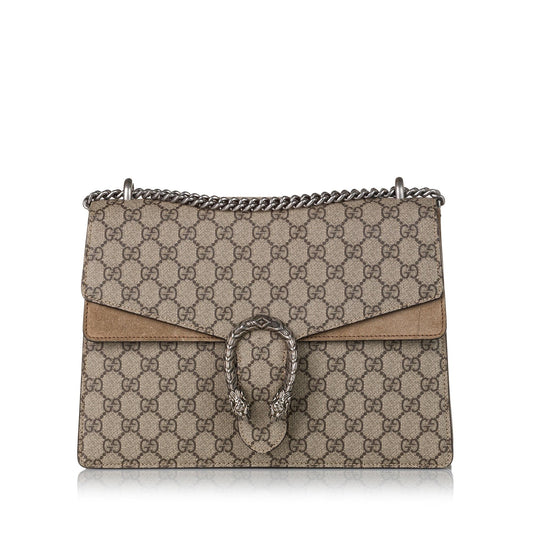 Gucci GG Supreme Dionysus SHG Canvas Brown Shoulder Bag Dionysus Shg