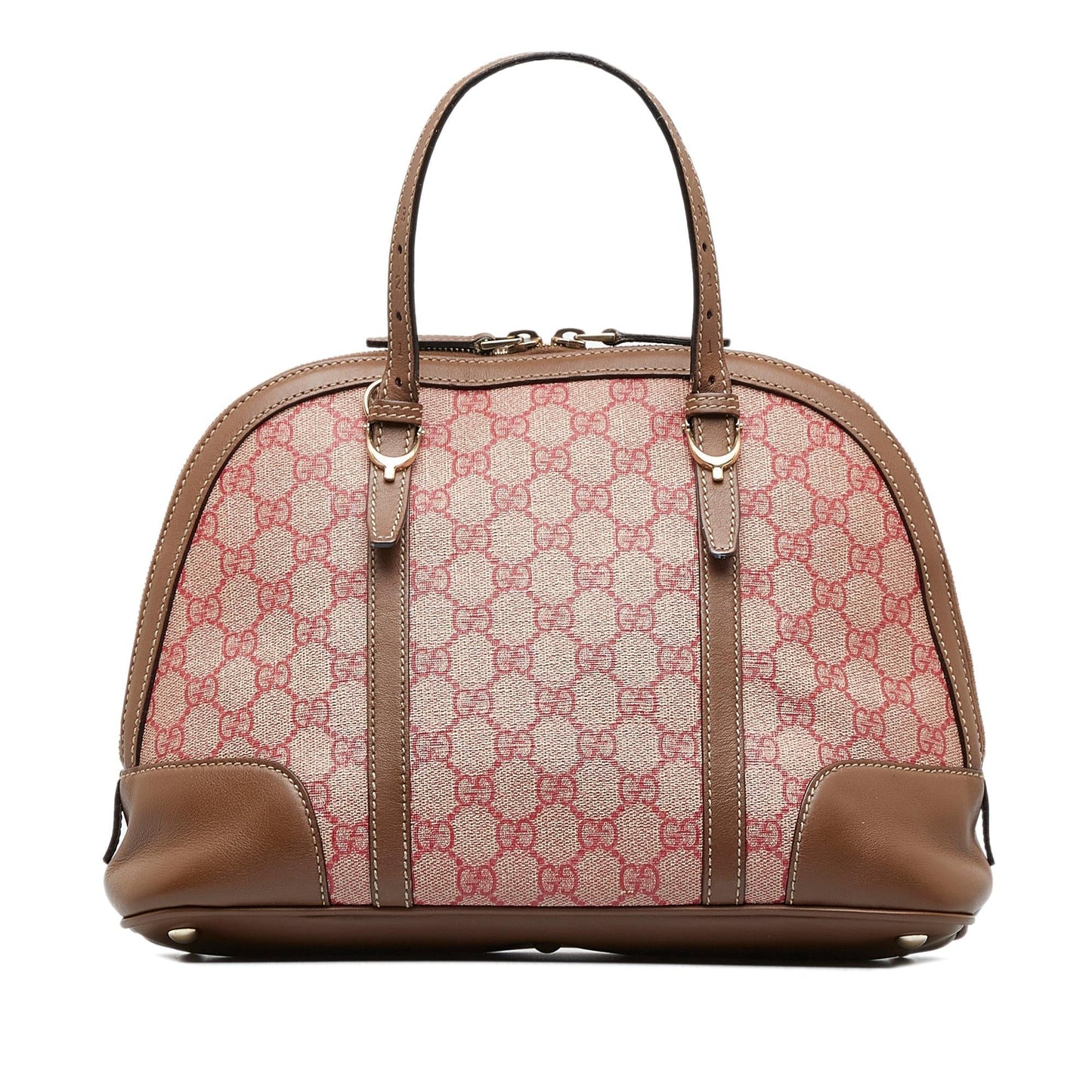 Gucci GG Supreme Dome SHG-zqSDEX Canvas Red Satchel Bag
