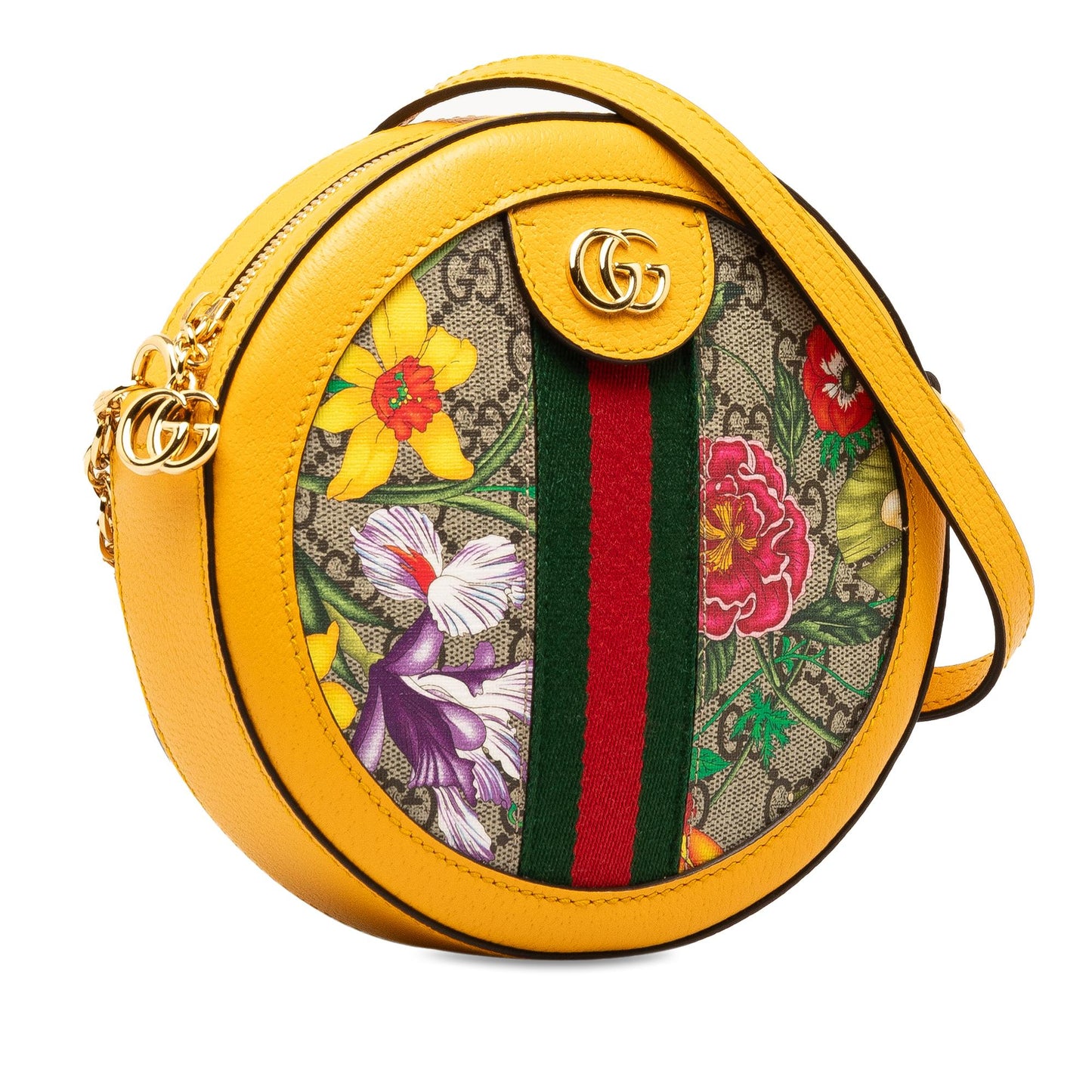 Gucci Supreme Flora Ophidia Round Crossbody Shg Tzo2Pj Crossbody Bag