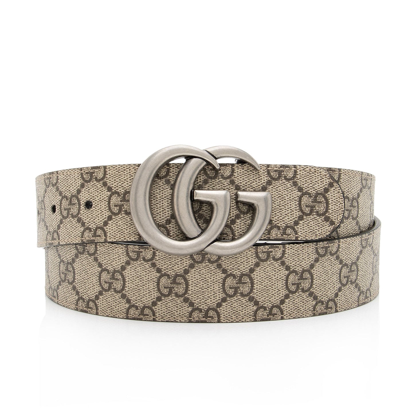Gucci GG Supreme GG Marmont Reversible Leather Canvas Black Beige Accessory Shf Riyez7