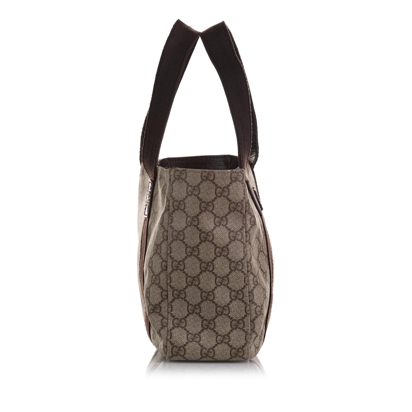 Gucci GG Supreme SHG-a8AFcF Canvas Brown Satchel Bag