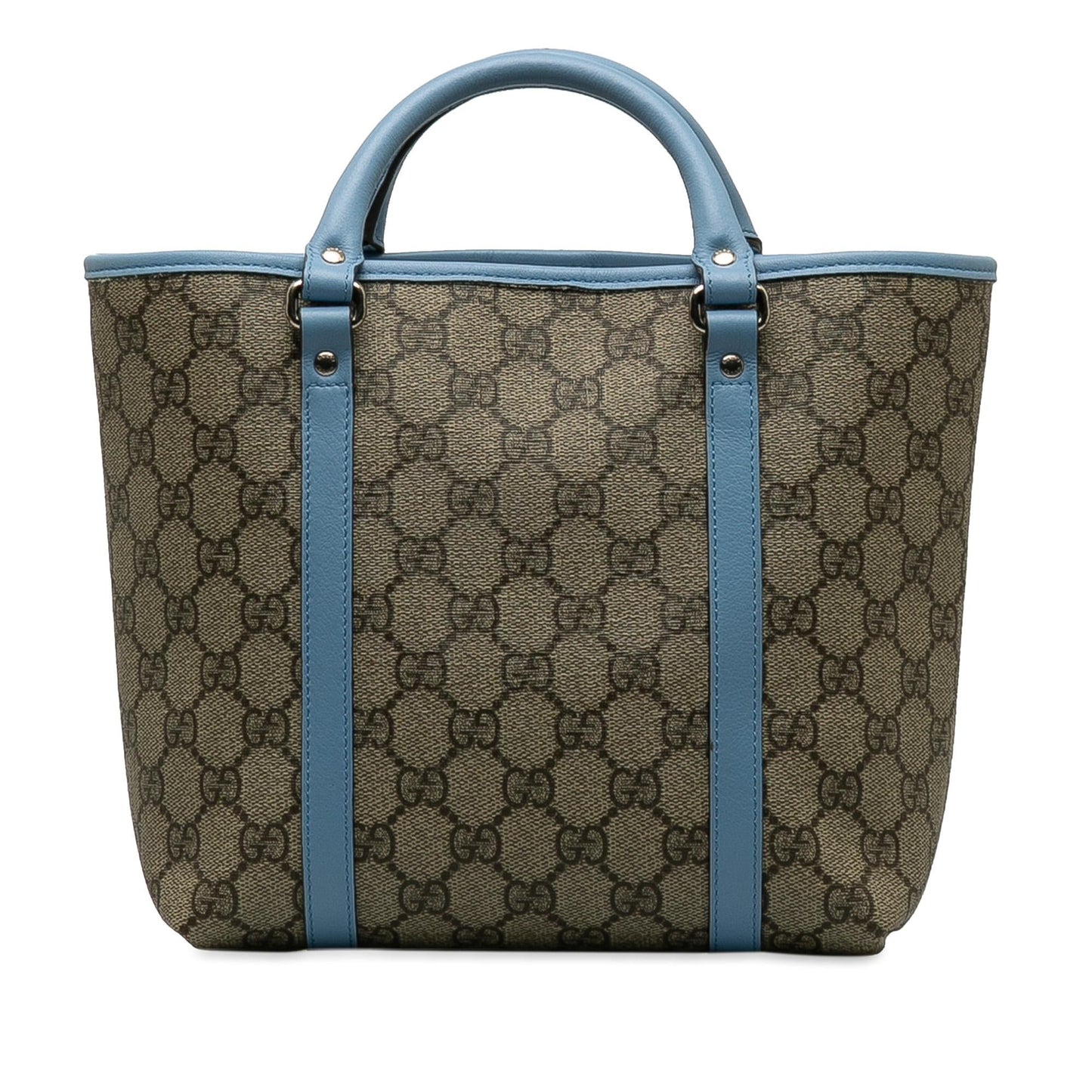 Gucci GG Supreme Canvas Brown Satchel Bag