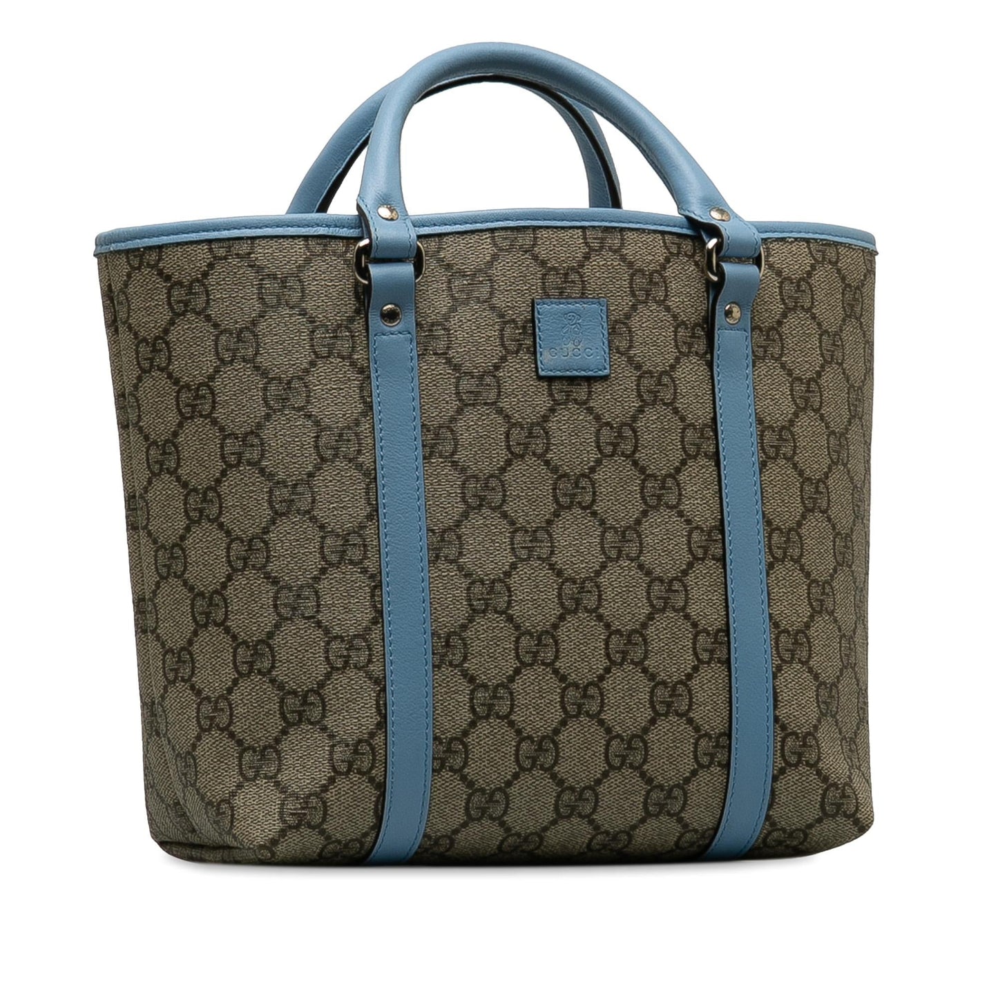 Gucci GG Supreme Canvas Brown Satchel Bag