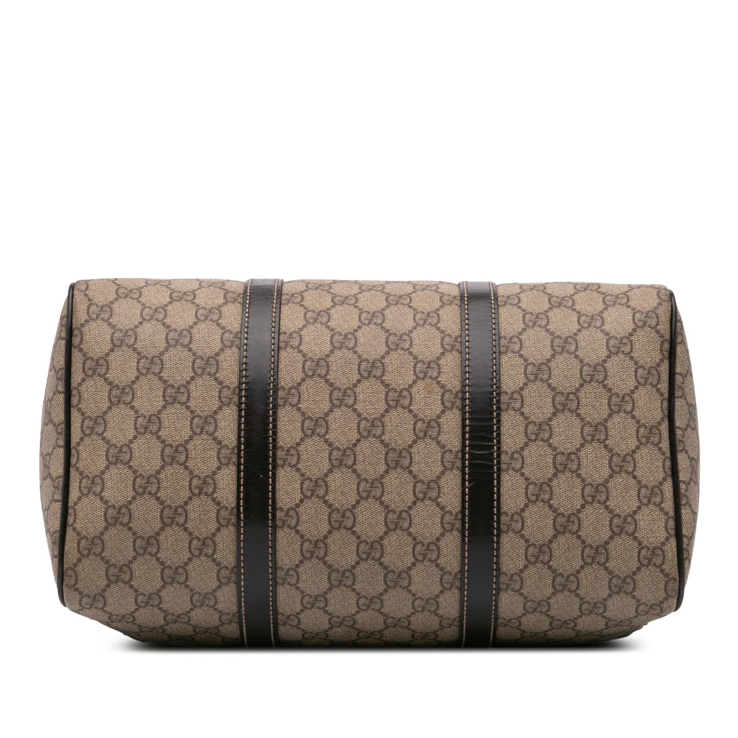 Gucci GG Supreme Joy Boston Canvas Calf Brown Satchel Bag