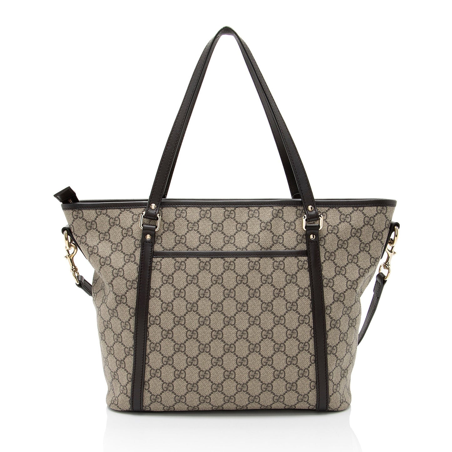 Gucci GG Supreme Joy SHF-xoEhXO Leather Canvas Brown Beige Tote Bag