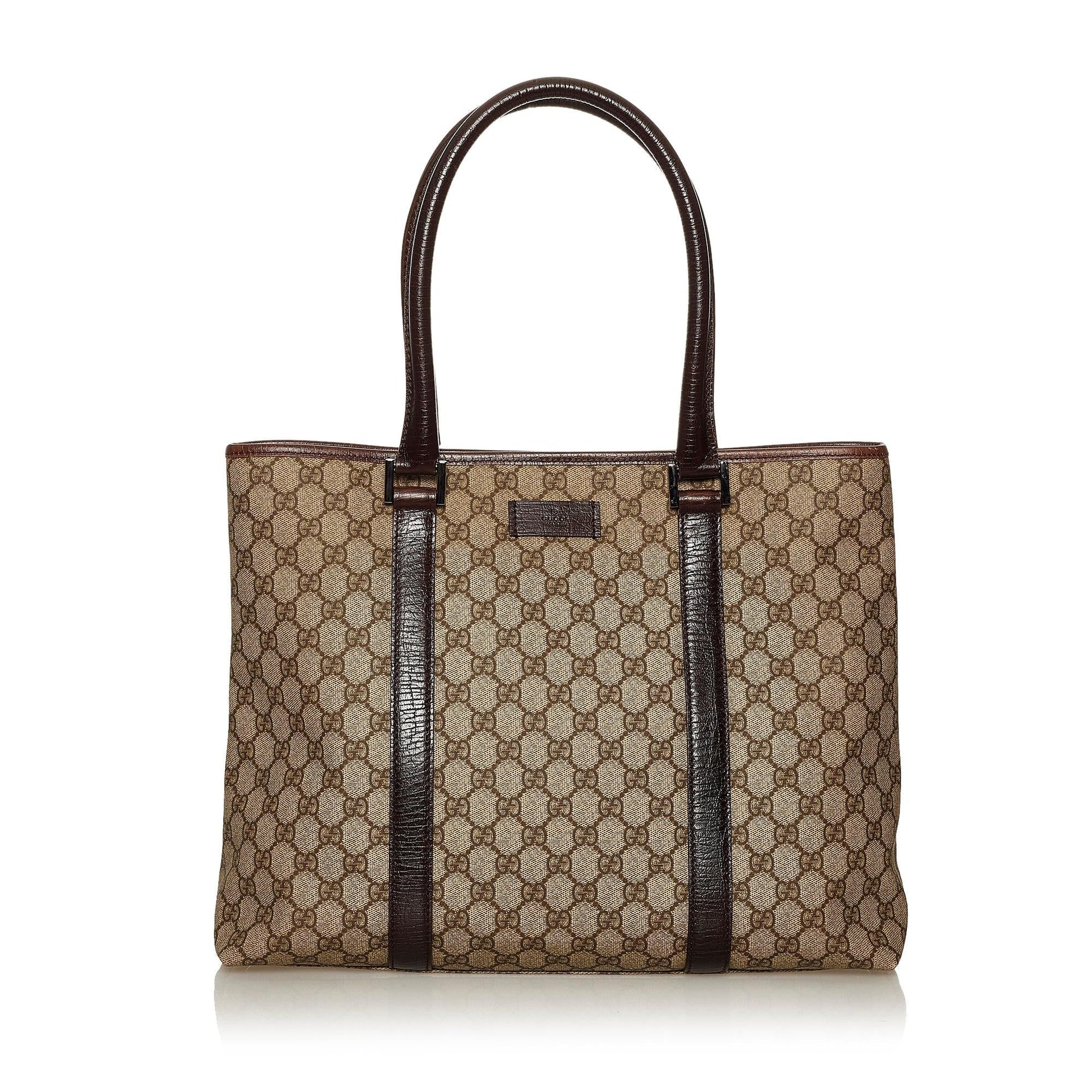 Gucci GG Supreme Joy SHG Canvas Black Brown Tote Bag
