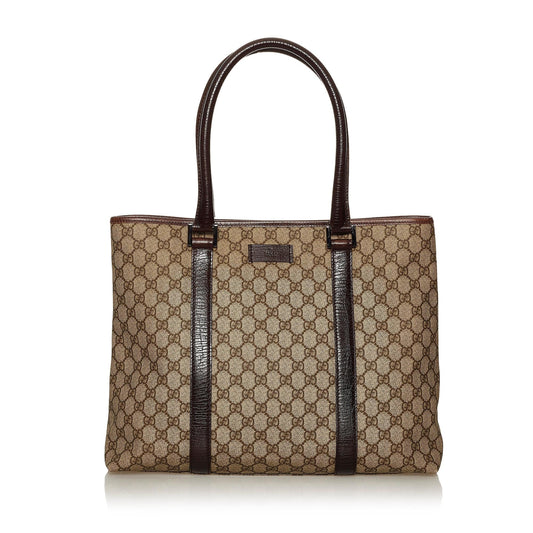Gucci GG Supreme Joy SHG Canvas Black Brown Tote Bag