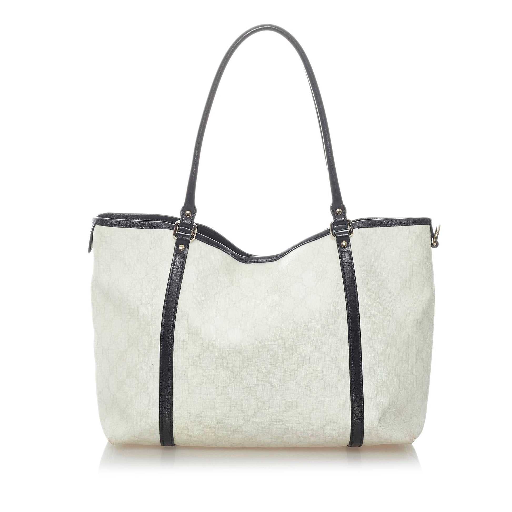 Gucci GG Supreme Joy SHG Canvas Black White Tote Bag