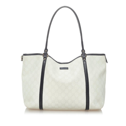 Gucci GG Supreme Joy SHG Canvas Black White Tote Bag