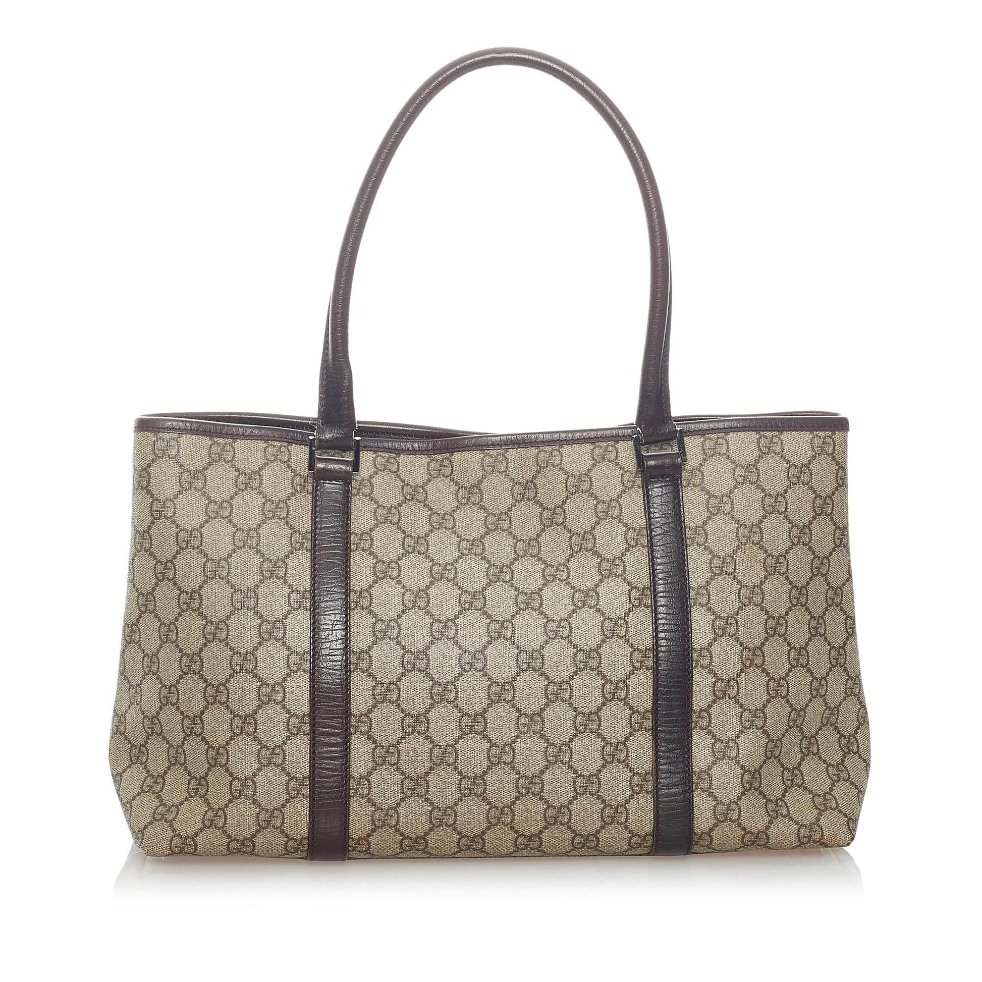 Gucci GG Supreme Joy SHG Canvas Brown Tote Bag