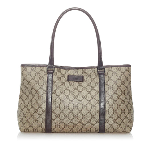 Gucci GG Supreme Joy SHG Canvas Brown Tote Bag