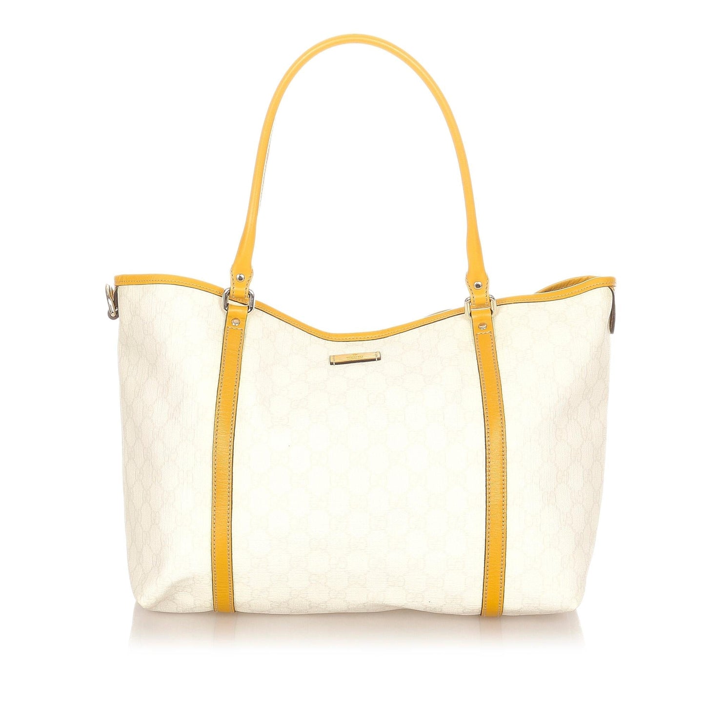 Gucci GG Supreme Joy SHG Canvas White Brown Tote Bag