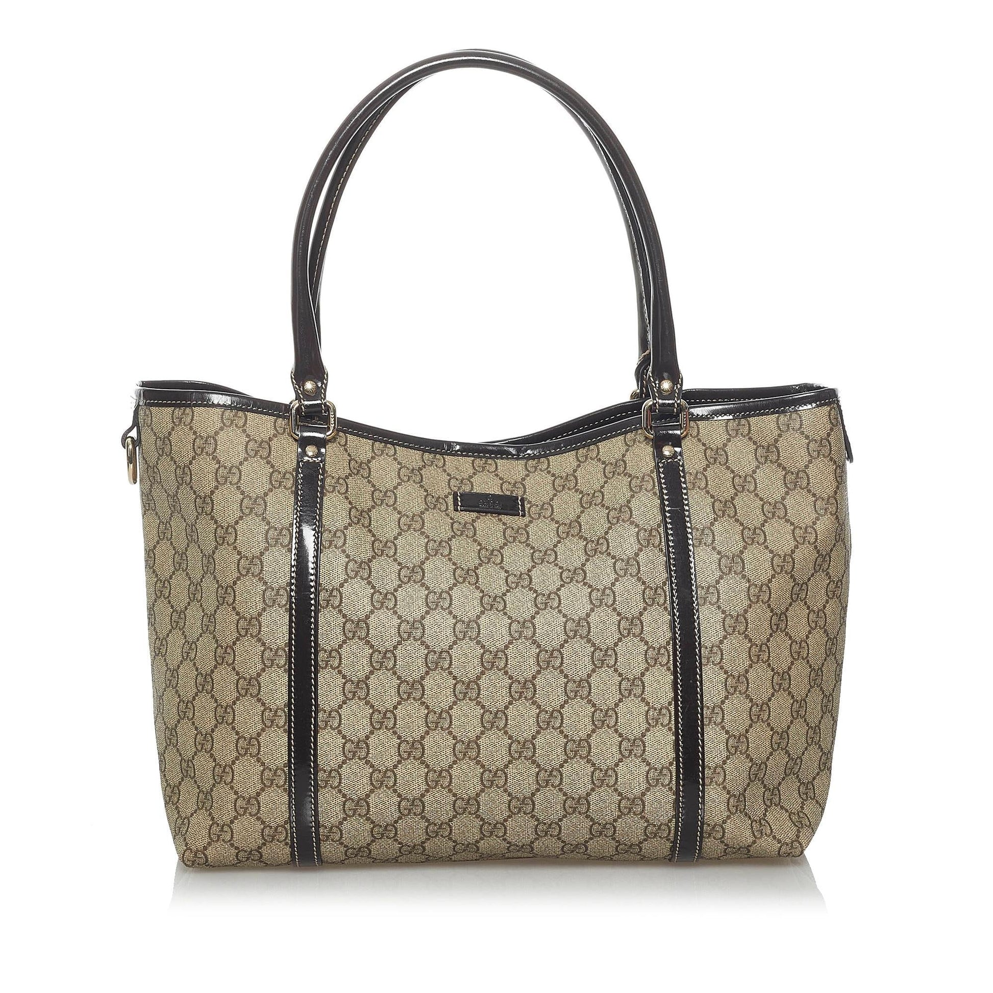 Gucci GG Supreme Joy SHG Canvas Brown Tote Bag 3