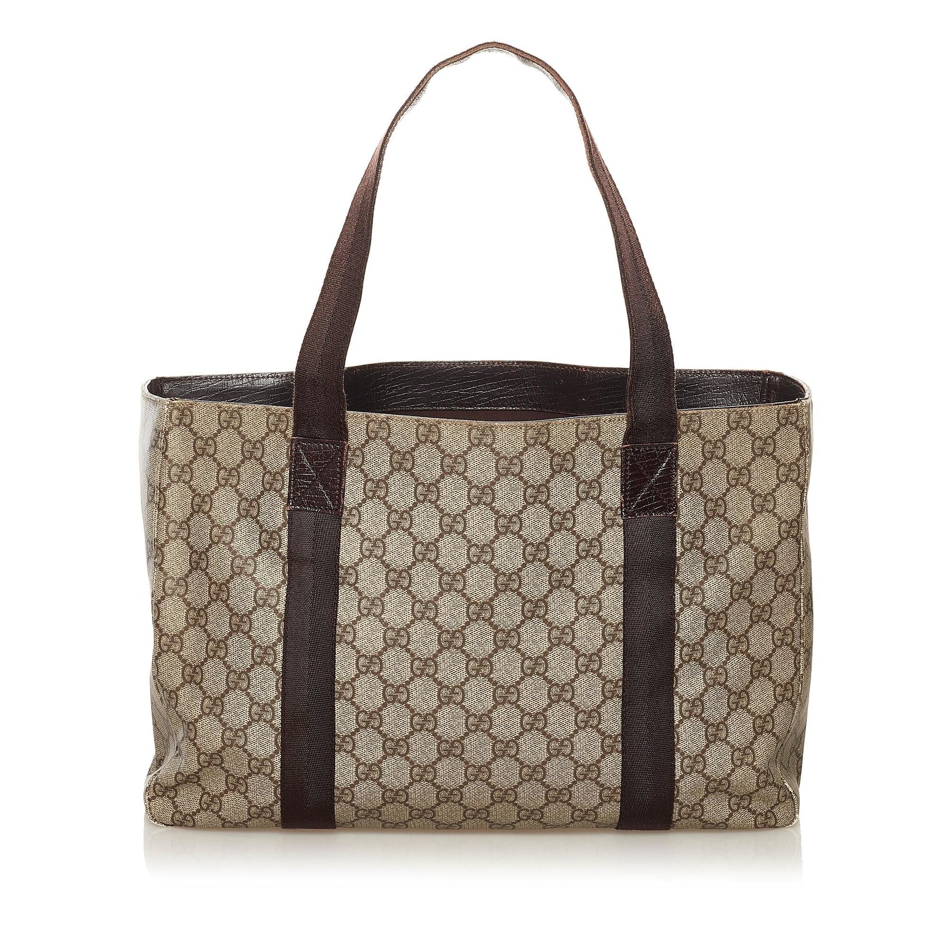 Gucci GG Supreme Joy SHG Canvas Brown Tote Bag 4