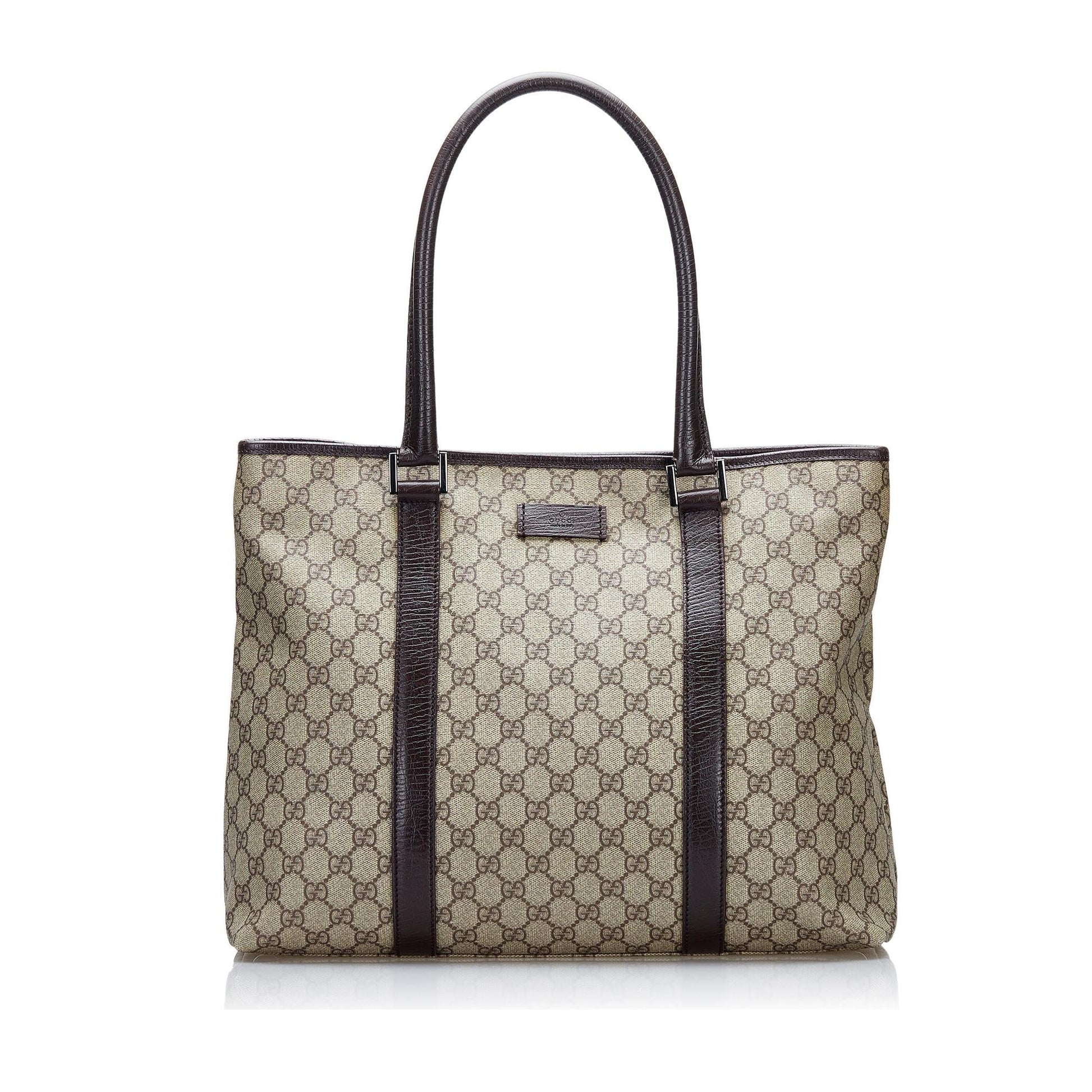 Gucci GG Supreme Joy SHG Canvas Brown Tote Bag 6
