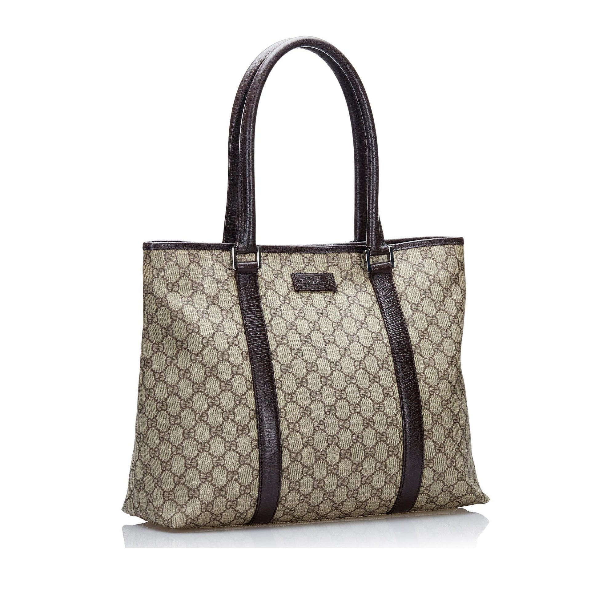 Gucci GG Supreme Joy SHG Canvas Brown Tote Bag 6