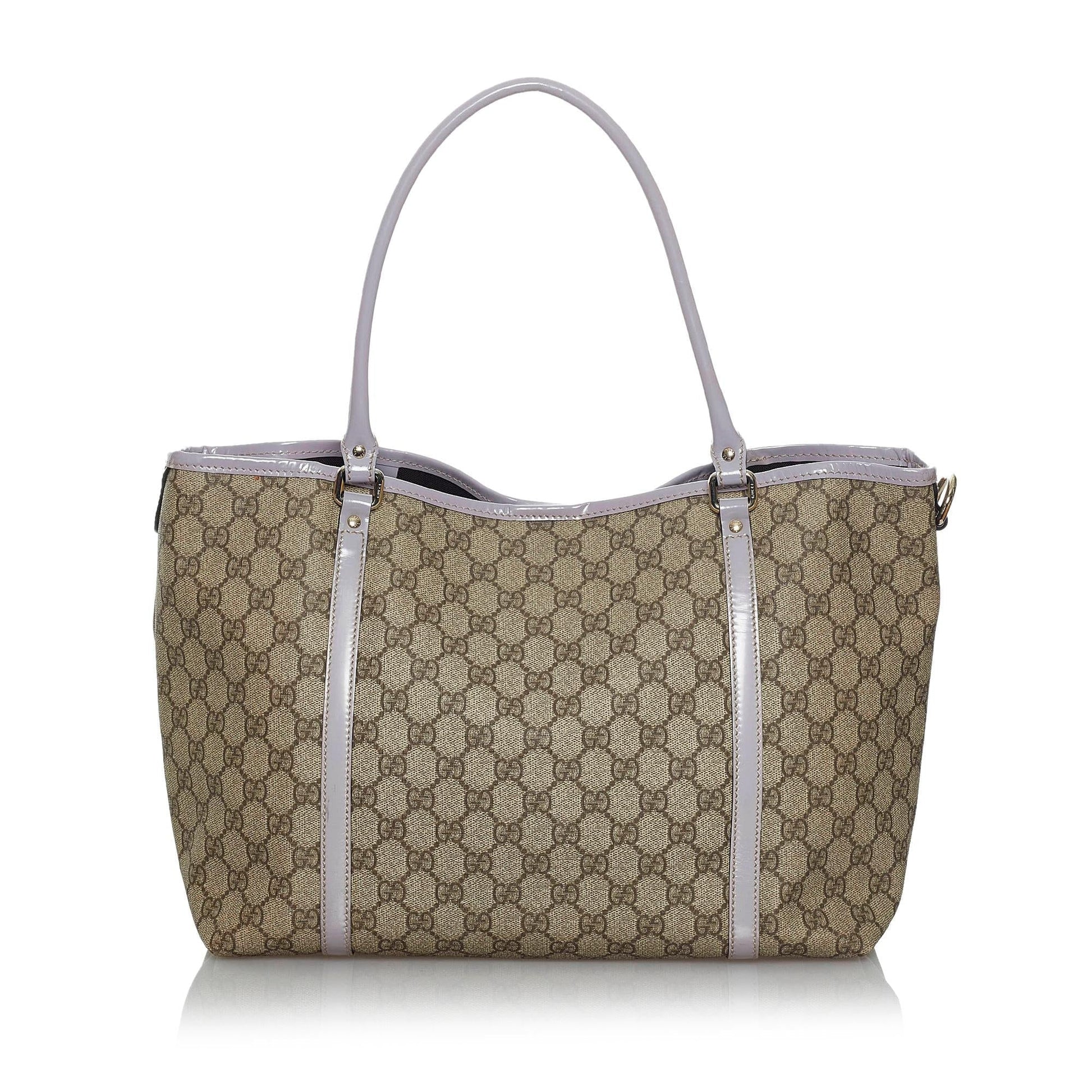 Gucci GG Supreme Joy SHG Canvas Brown Tote Bag Tote Shg