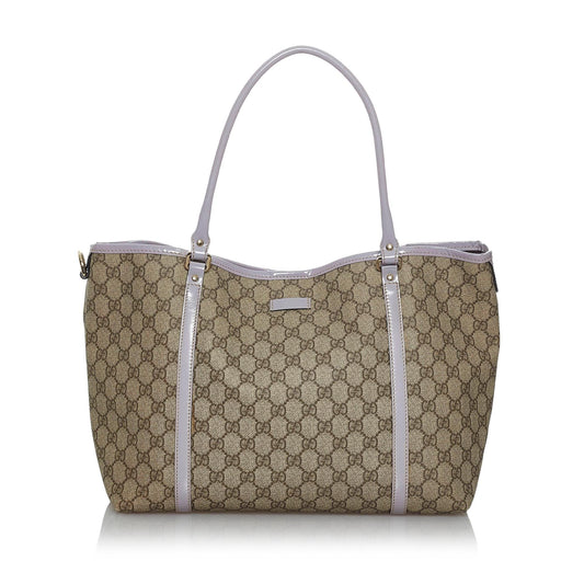 Gucci GG Supreme Joy SHG Canvas Brown Tote Bag Tote Shg