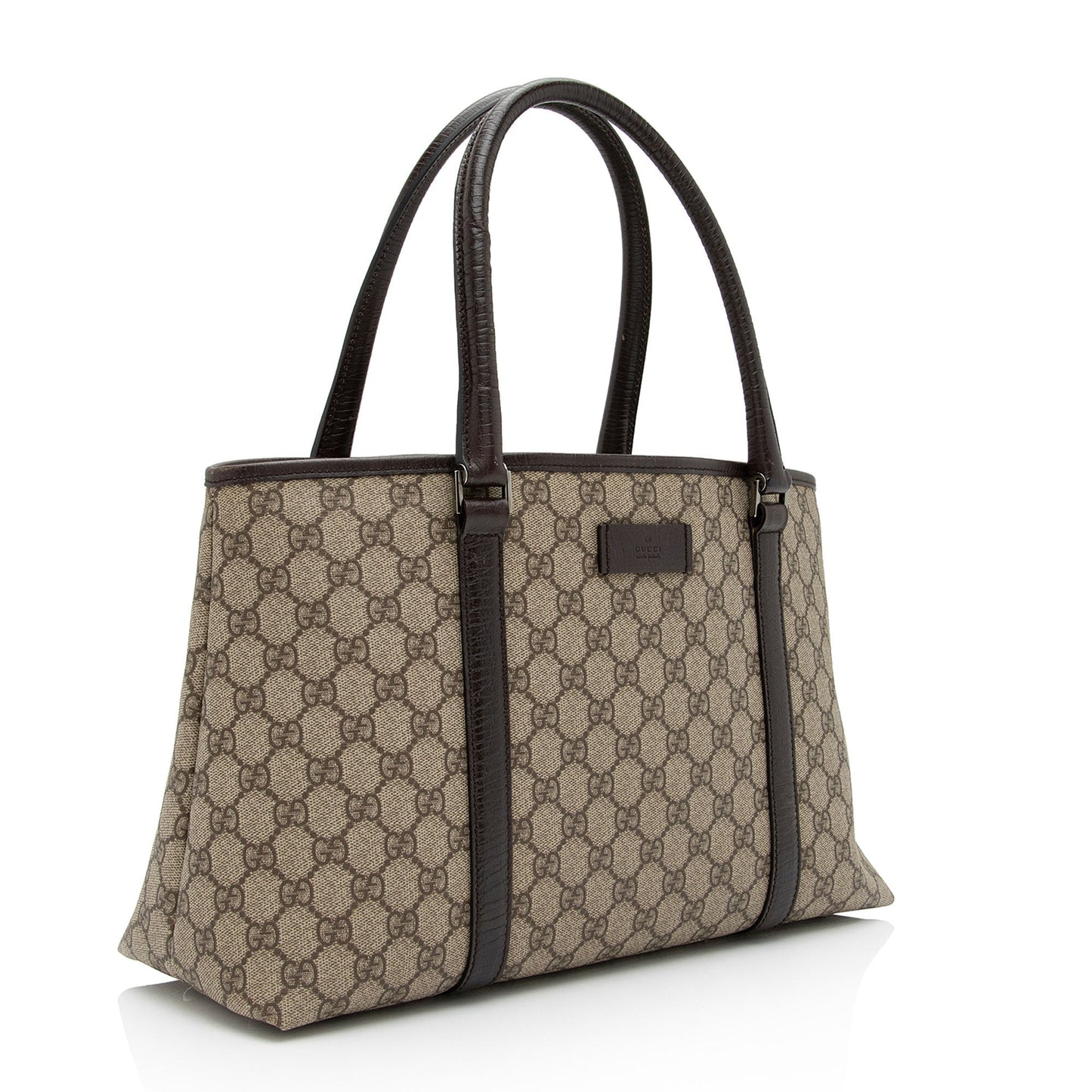 Gucci GG Supreme Joy SHF-tCmjoK Leather Canvas Beige Tote Bag