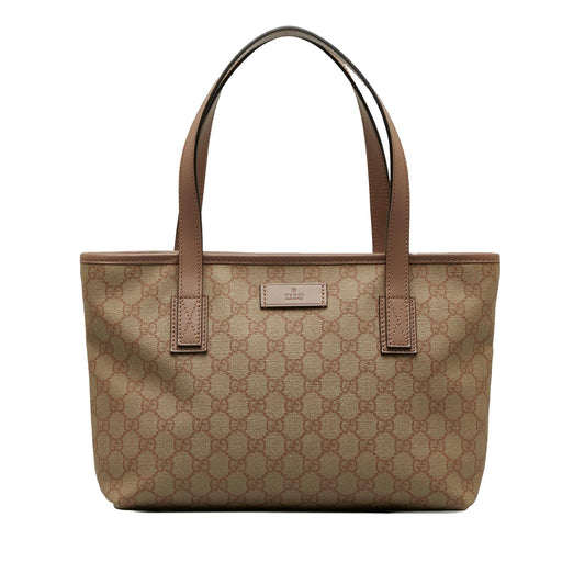 Gucci GG Supreme Joy SHG-TPMUp3 Canvas Calf Brown Tote Bag