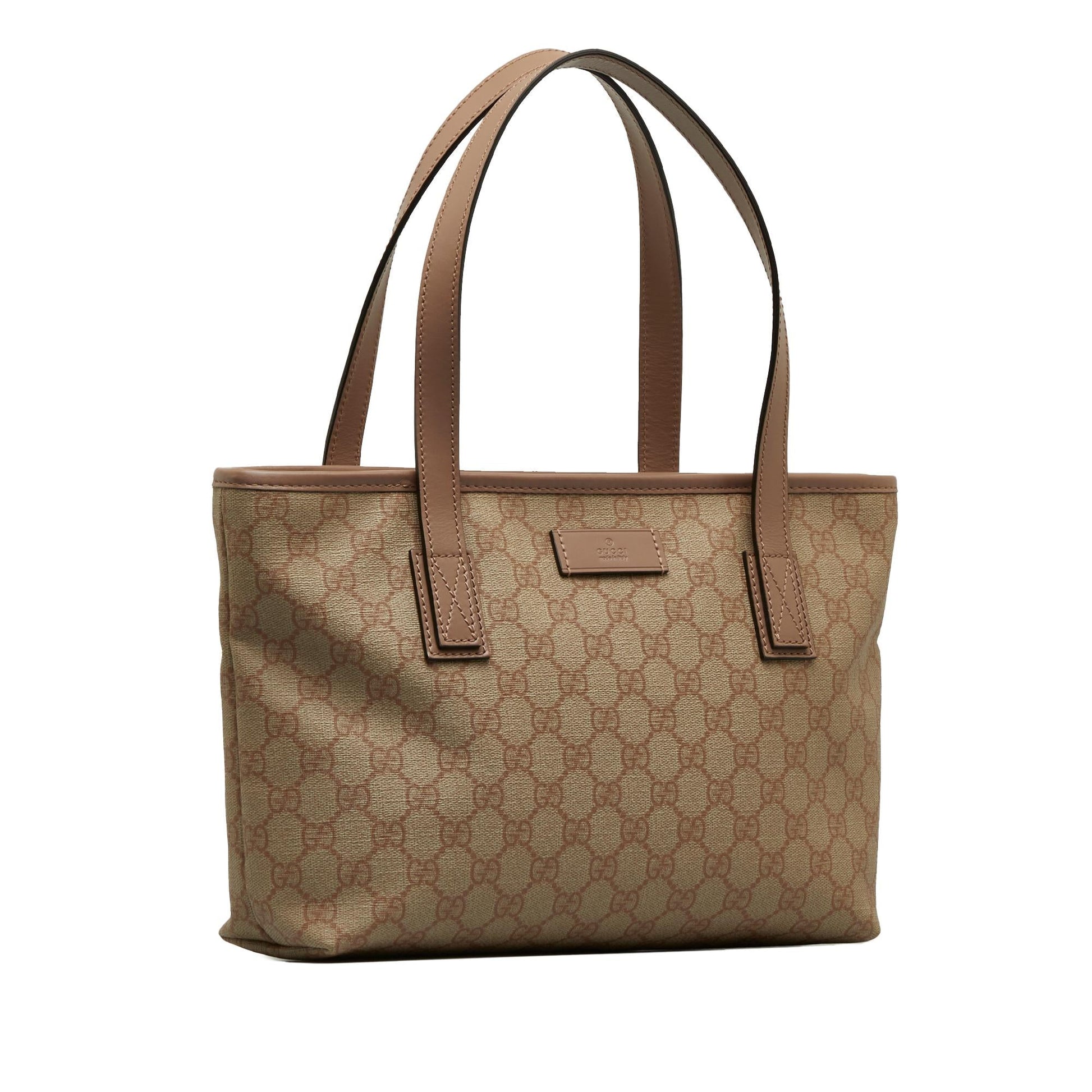 Gucci GG Supreme Joy SHG-TPMUp3 Canvas Calf Brown Tote Bag