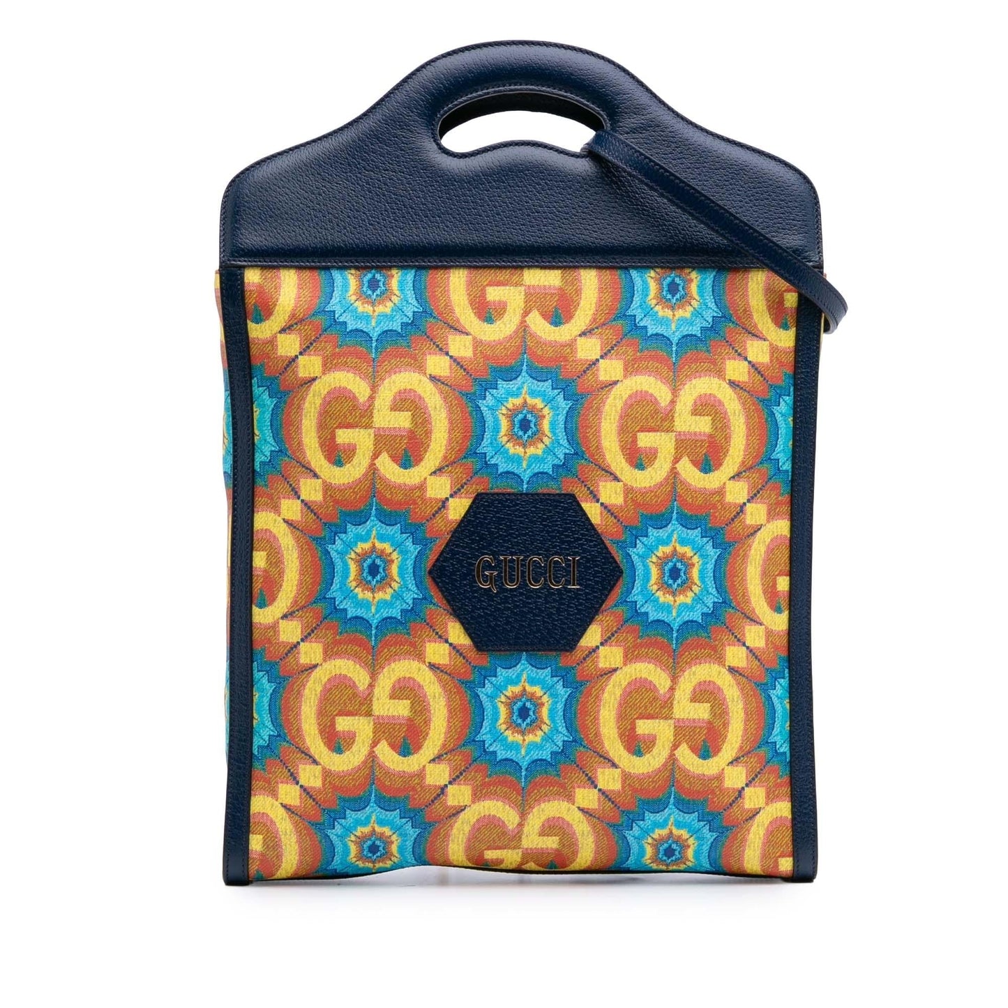Gucci GG Supreme Kaleidoscope Canvas Blue Tote Bag
