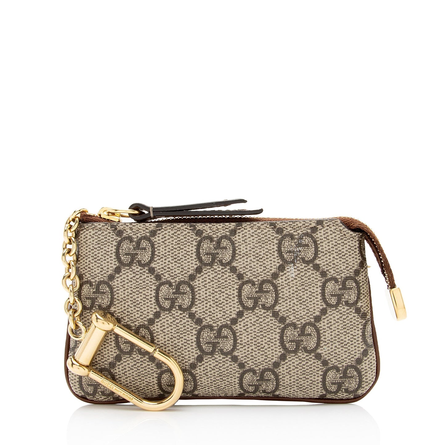 Gucci GG Supreme Key Pouch SHF-z7sxNF Leather Canvas Brown Beige Accessory