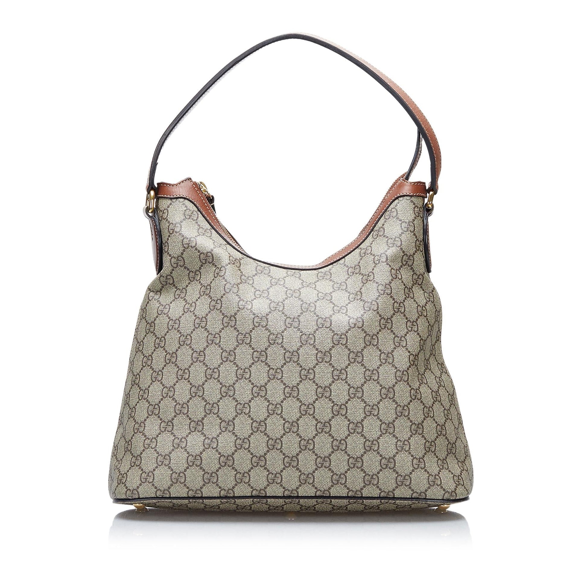 Gucci GG Supreme Linea A SHG-mThBcA Canvas Calf Brown Shoulder Bag
