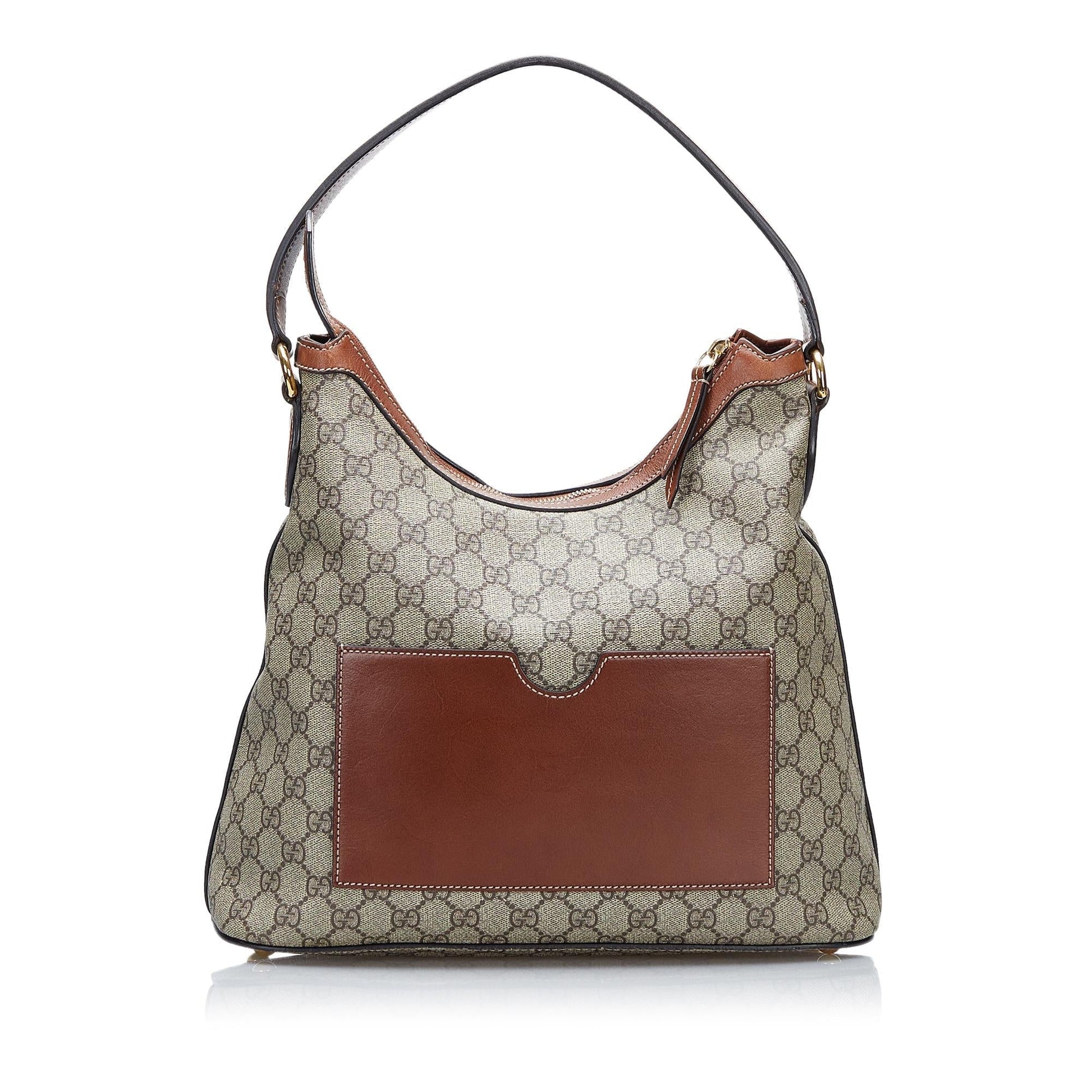 Gucci GG Supreme Linea A SHG-mThBcA Canvas Calf Brown Shoulder Bag
