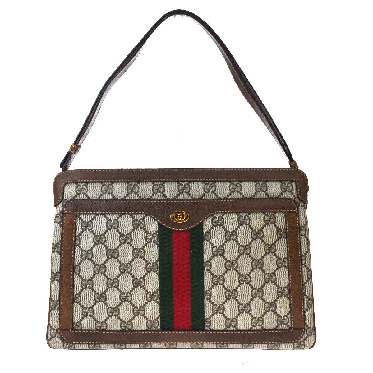 Gucci GG SUPREME WEB OPHIDIA Monogram Medium Travel Bag