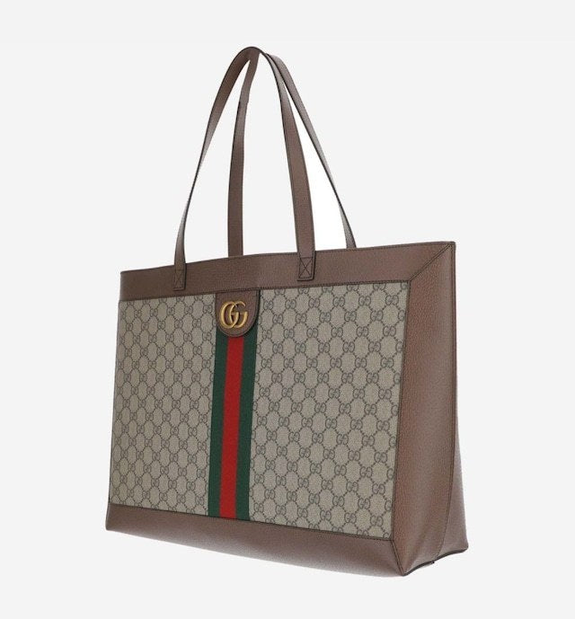 Gucci GG SUPREME SOFT OPHIDIA Medium Tote Bag