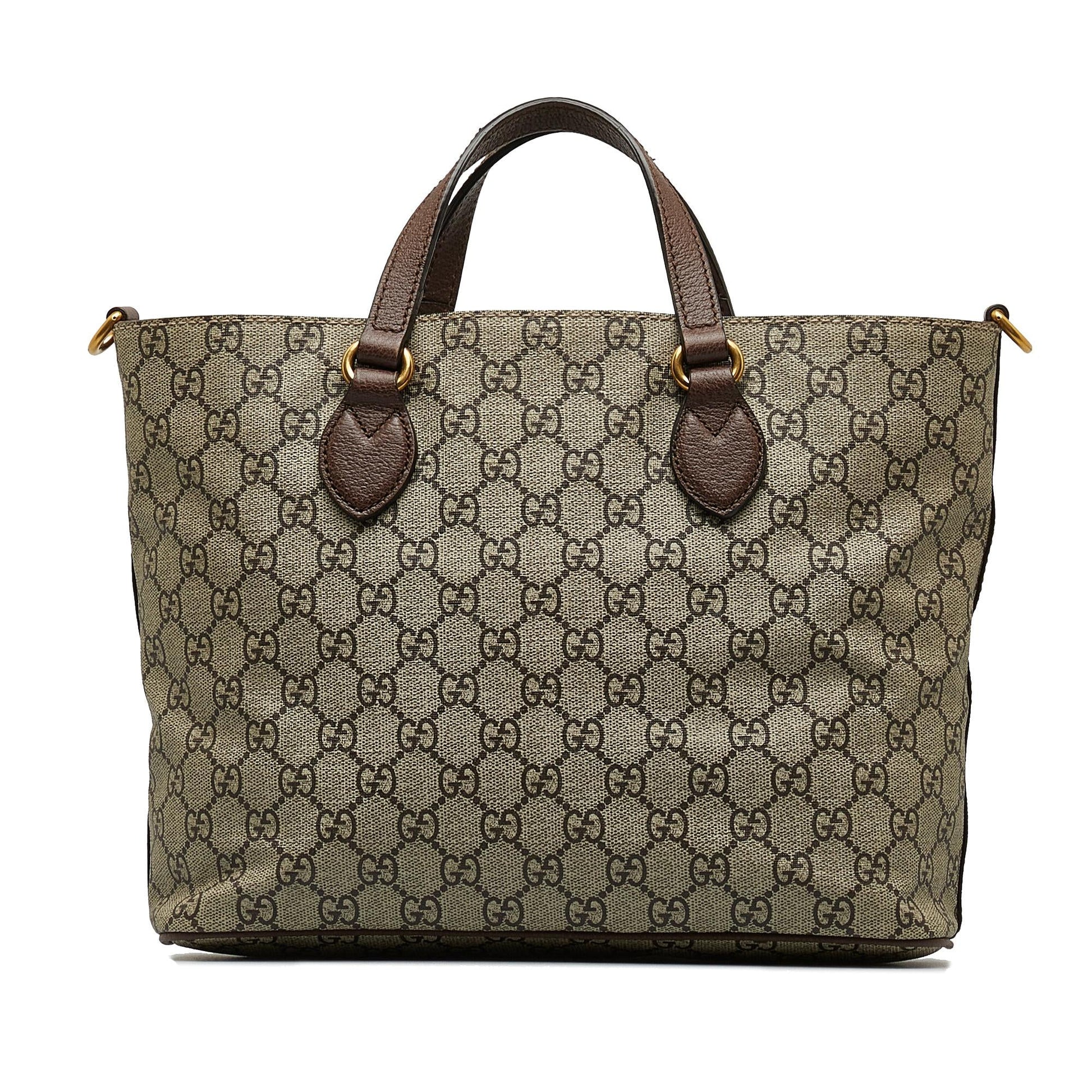 Gucci GG Supreme Mystic Cat SHG-JMBObq Canvas Brown Satchel Bag