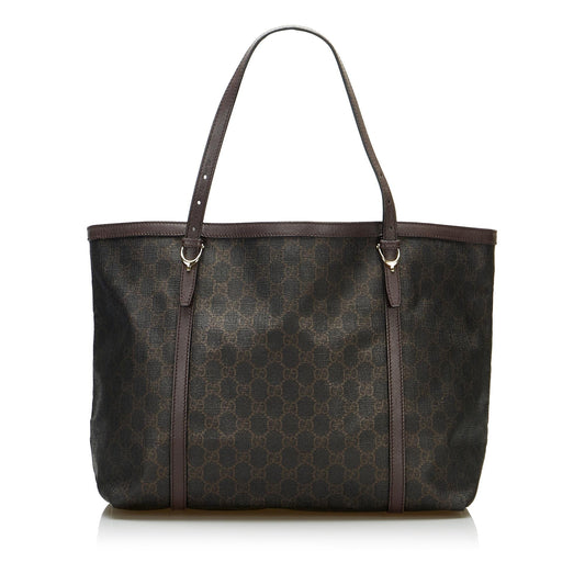 Gucci GG Supreme Nice SHG-Tb7EtH Canvas Brown Tote Bag