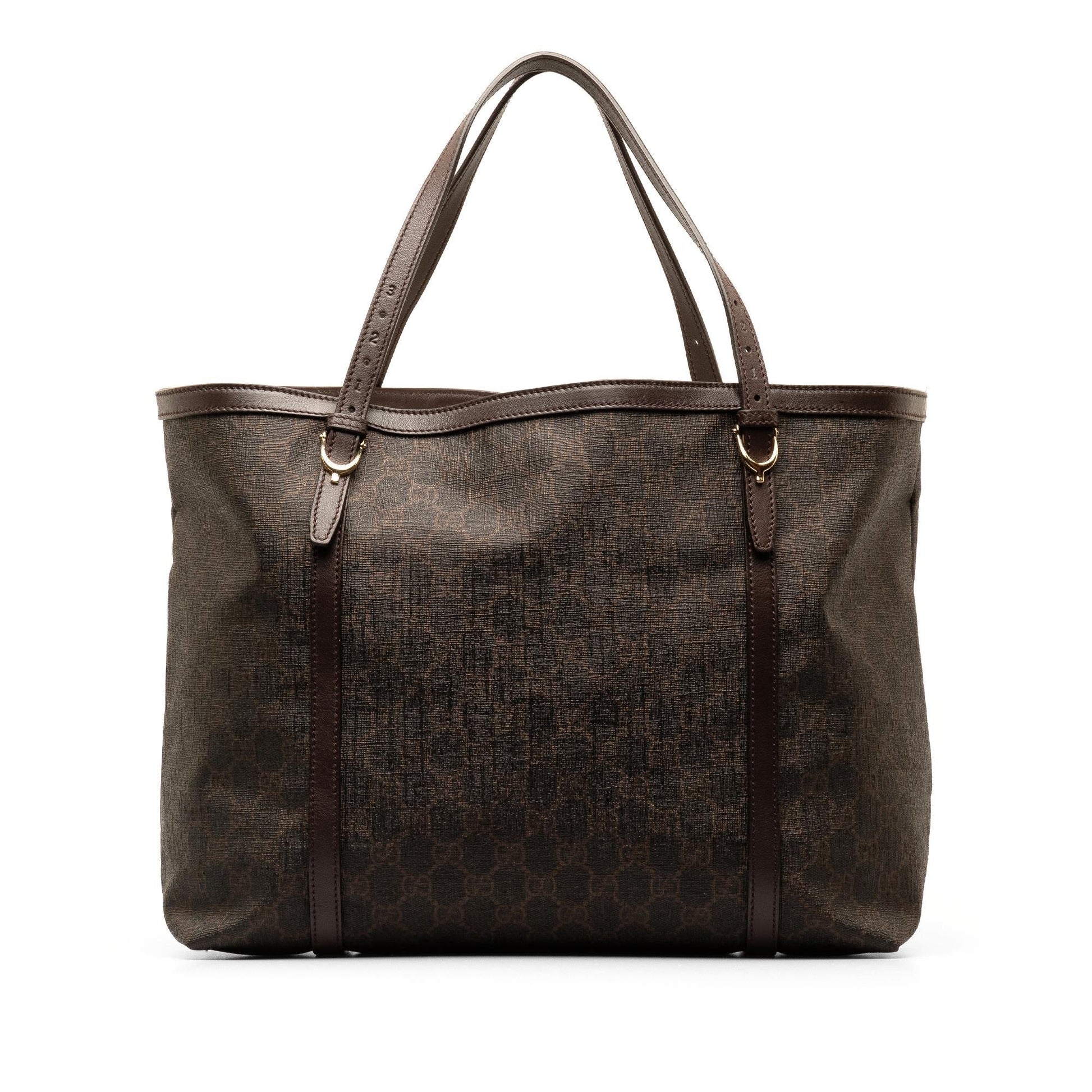 Gucci GG Supreme Nice SHG-NqcTCo Canvas Brown Tote Bag